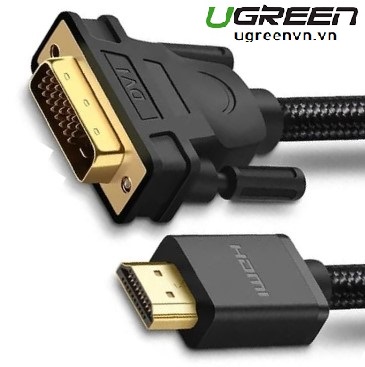 Cáp chuyển đổi HDMI sang DVI dài 1m Ugreen 30116 cao cấp